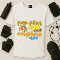 Pumpkin Spice And Everything Nice Halloween Cooling Performance Crew T-Shirt