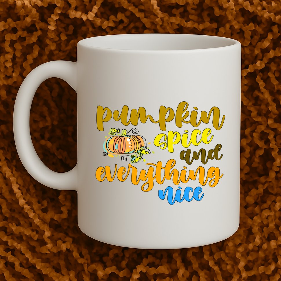 Pumpkin Spice And Everything Nice Halloween Mug