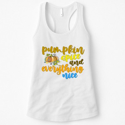 Pumpkin Spice And Everything Nice Halloween Womens Tank Top
