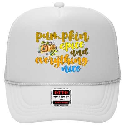 Pumpkin Spice And Everything Nice Halloween Trucker Hat