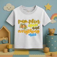 Pumpkin Spice And Everything Nice Halloween Toddler T-Shirt