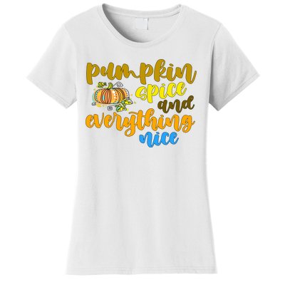 Pumpkin Spice And Everything Nice Halloween Women's T-Shirt