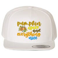 Pumpkin Spice And Everything Nice Halloween Wool Snapback Cap