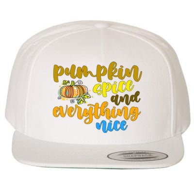 Pumpkin Spice And Everything Nice Halloween Wool Snapback Cap