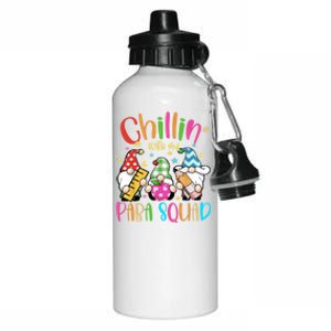 Para Squad Aka Teacher Christmas Chillin With My Gnomies Funny Gift Aluminum Water Bottle