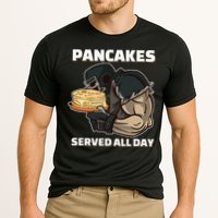 Pancakes Served All Day Football Offensive Lineman Pancake Cooling Performance Crew T-Shirt