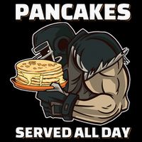 Pancakes Served All Day Football Offensive Lineman Pancake Cooling Performance Crew T-Shirt