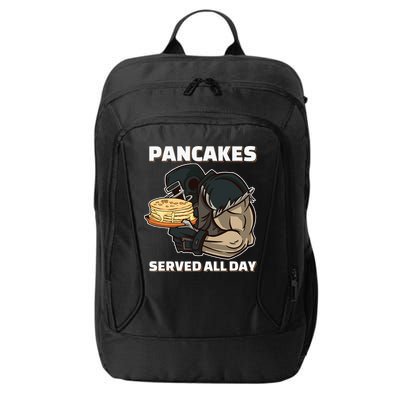Pancakes Served All Day Football Offensive Lineman Pancake City Backpack