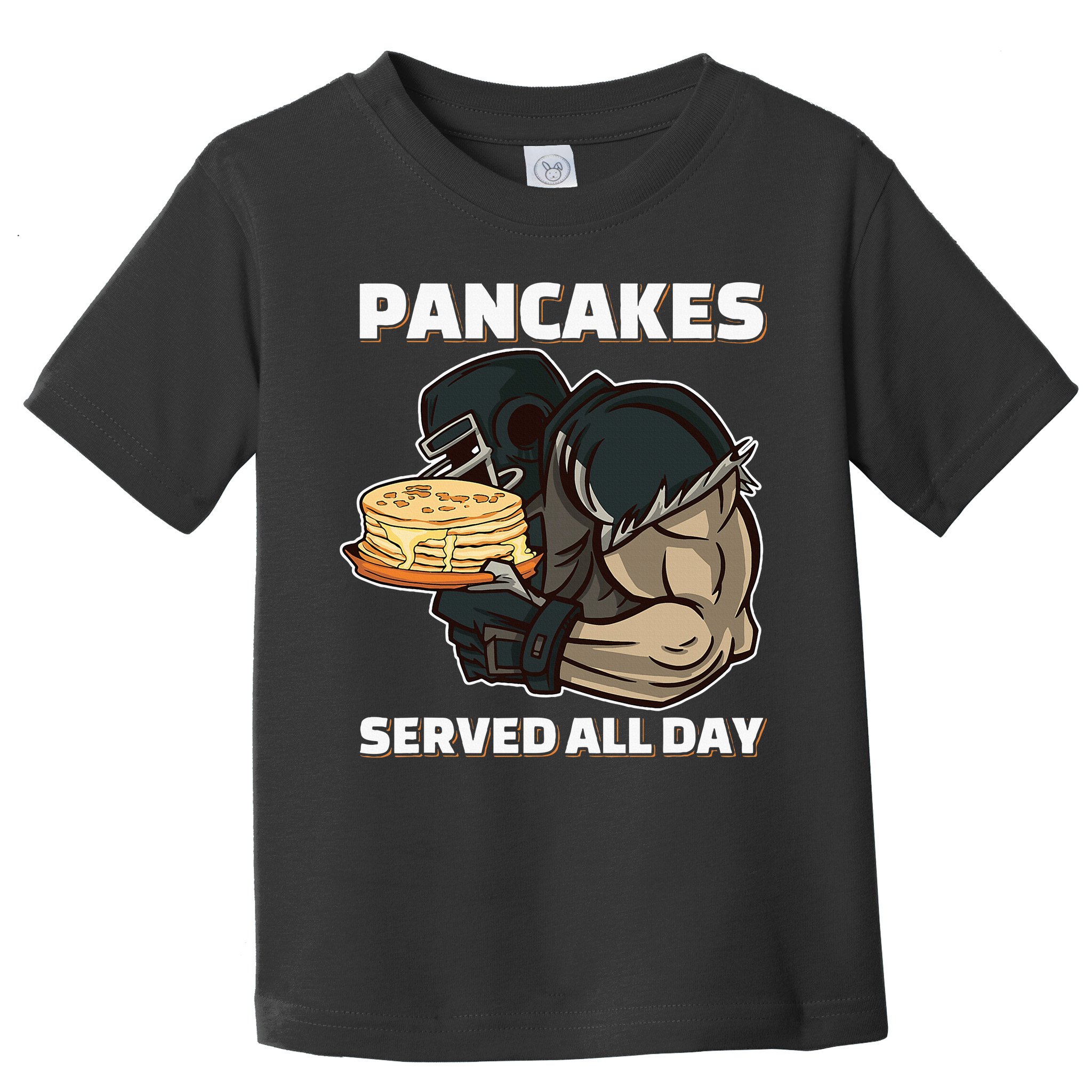 Pancakes Served All Day Football Offensive Lineman Pancake Toddler T-Shirt