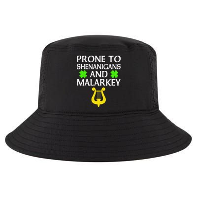 Proneo Shenanigans And Malarkey Funny St Patrick's Day Cool Comfort Performance Bucket Hat
