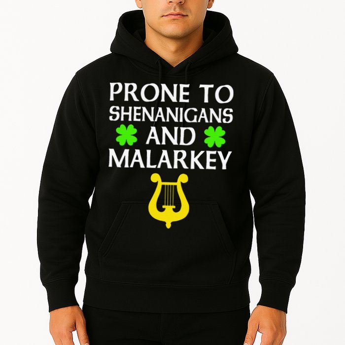 Proneo Shenanigans And Malarkey Funny St Patrick's Day Hoodie