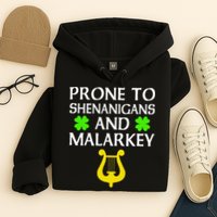 Proneo Shenanigans And Malarkey Funny St Patrick's Day Hoodie