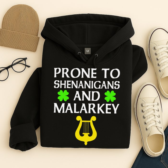 Proneo Shenanigans And Malarkey Funny St Patrick's Day Hoodie