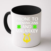 Proneo Shenanigans And Malarkey Funny St Patrick's Day Mug