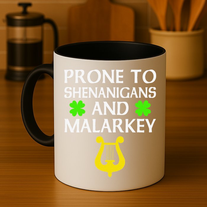 Proneo Shenanigans And Malarkey Funny St Patrick's Day Mug