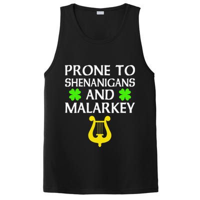 Proneo Shenanigans And Malarkey Funny St Patrick's Day PosiCharge Competitor Tank