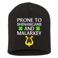 Proneo Shenanigans And Malarkey Funny St Patrick's Day Short Acrylic Beanie