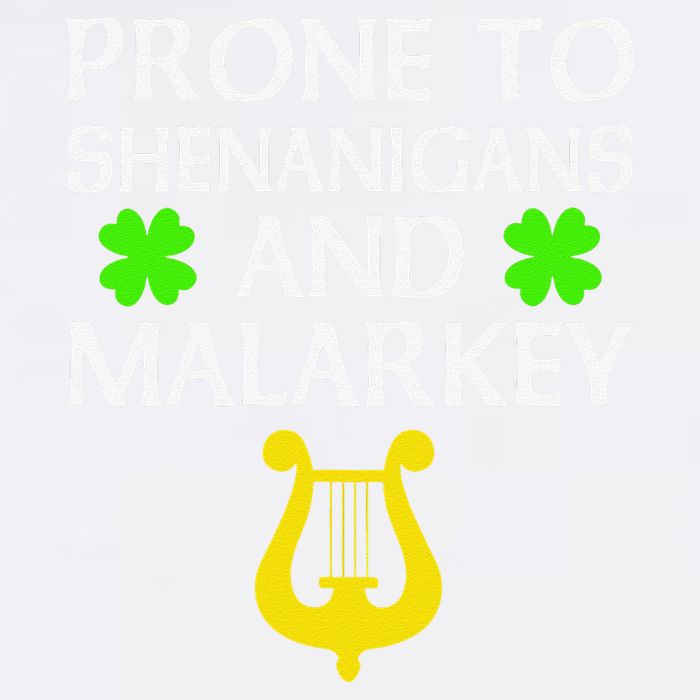Proneo Shenanigans And Malarkey Funny St Patrick's Day Garment-Dyed Sweatshirt