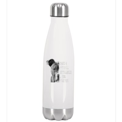 Pitbull Save A Pitbull Funny Dog Rescue Pitbull Mom Dad Stainless Steel Insulated Water Bottle