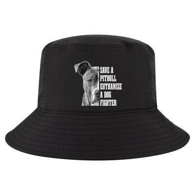 Pitbull Save A Pitbull Funny Dog Rescue Pitbull Mom Dad Cool Comfort Performance Bucket Hat