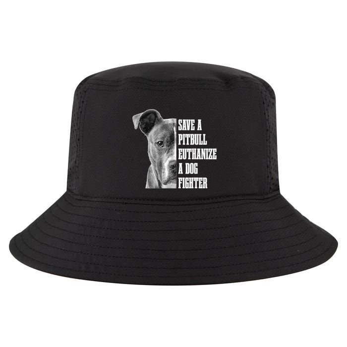 Pitbull Save A Pitbull Funny Dog Rescue Pitbull Mom Dad Cool Comfort Performance Bucket Hat