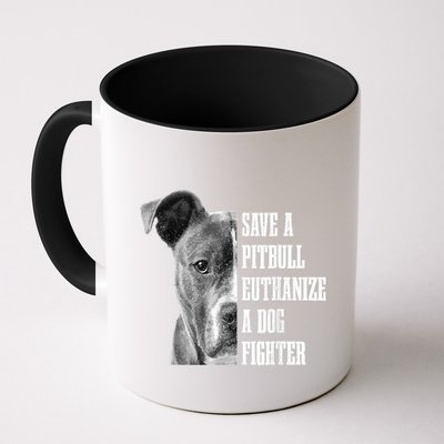 Pitbull Save A Pitbull Funny Dog Rescue Pitbull Mom Dad Mug