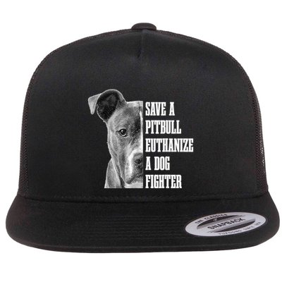 Pitbull Save A Pitbull Funny Dog Rescue Pitbull Mom Dad Flatbill Hat