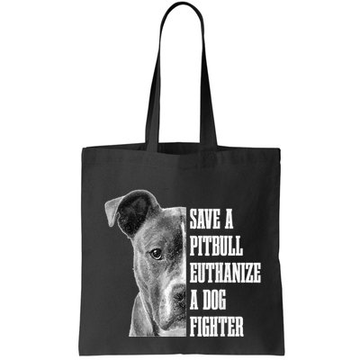 Pitbull Save A Pitbull Funny Dog Rescue Pitbull Mom Dad Bag