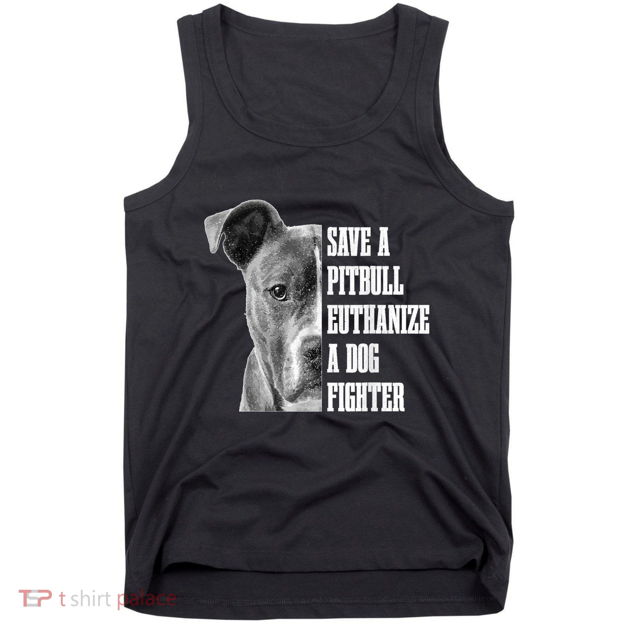 Pitbull Save A Pitbull Funny Dog Rescue Pitbull Mom Dad Tank Top