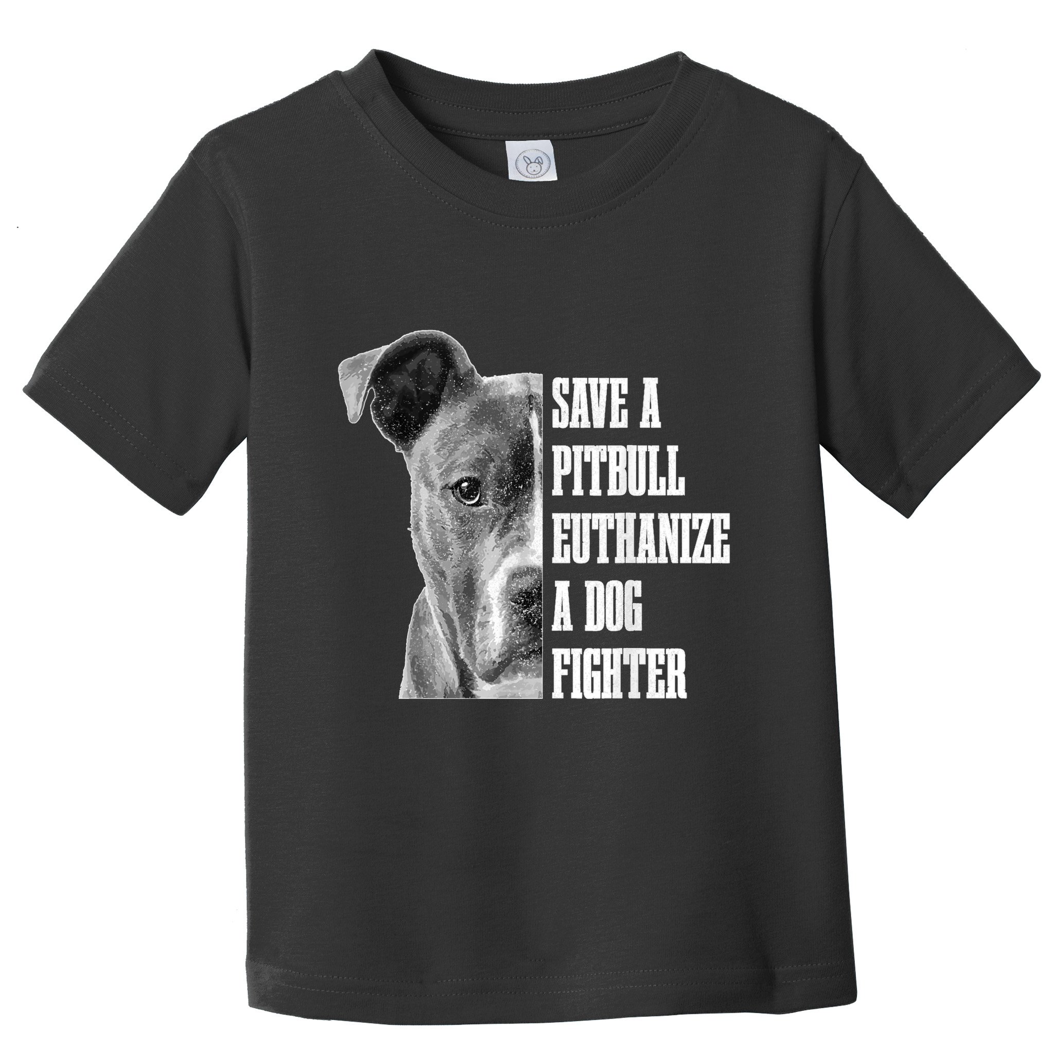 Pitbull Save A Pitbull Funny Dog Rescue Pitbull Mom Dad Toddler T-Shirt