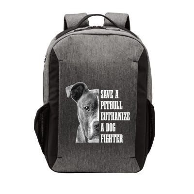 Pitbull Save A Pitbull Funny Dog Rescue Pitbull Mom Dad Vector Backpack