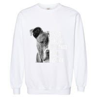 Pitbull Save A Pitbull Funny Dog Rescue Pitbull Mom Dad Garment-Dyed Sweatshirt