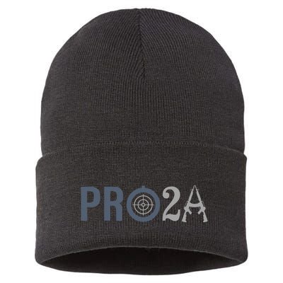 Pro Second Amendment Freedom Over Tyranny Sustainable Knit Beanie