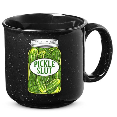 Pickle Slut A Girl Who Loves Pickles Canning Food Quote 15oz Campfire Ceramic Mug