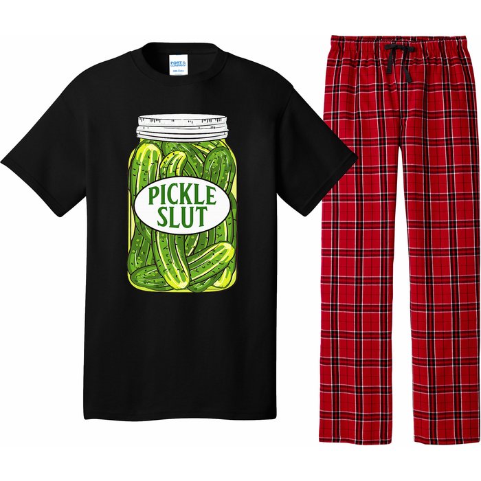 Pickle Slut A Girl Who Loves Pickles Canning Food Quote Pajama Set