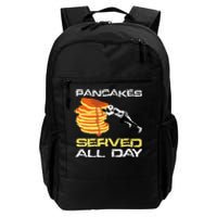 Pancakes Served All Day Fun Lineman Football Christmas Gifts Daily Commute Backpack