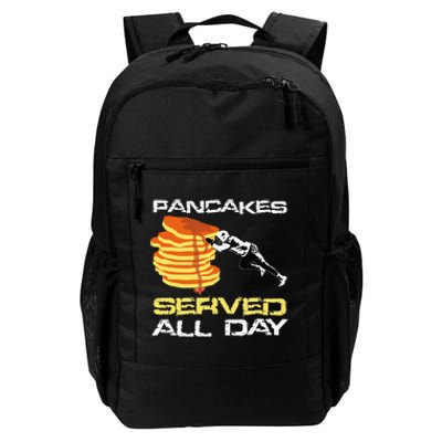 Pancakes Served All Day Fun Lineman Football Christmas Gifts Daily Commute Backpack