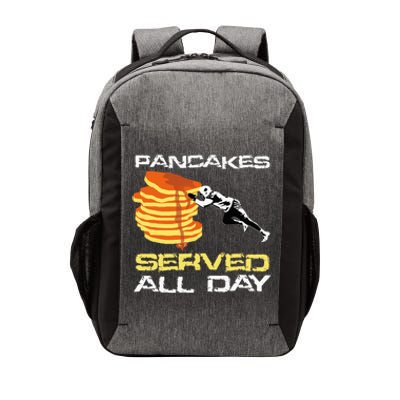 Pancakes Served All Day Fun Lineman Football Christmas Gifts Vector Backpack