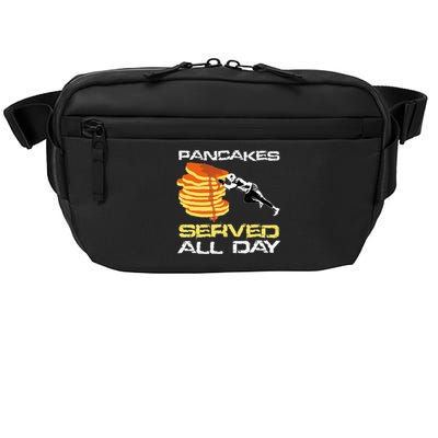 Pancakes Served All Day Fun Lineman Football Christmas Gifts Crossbody Pack