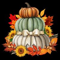 Pumpkin Sunflower Autumn Leaves Impact Tech Backpack