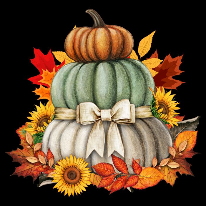 Pumpkin Sunflower Autumn Leaves Impact Tech Backpack