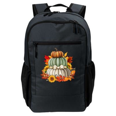 Pumpkin Sunflower Autumn Leaves Daily Commute Backpack