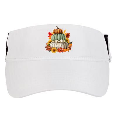 Pumpkin Sunflower Autumn Leaves Adult Drive Performance Visor