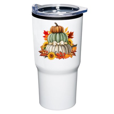 Pumpkin Sunflower Autumn Leaves Tumbler