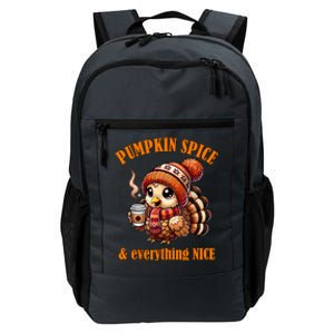 Pumpkin Spice And Everything Nice Thanksgiving Shirts Women Daily Commute Backpack