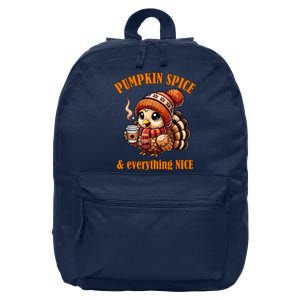 Pumpkin Spice And Everything Nice Thanksgiving Shirts Women 16 in Basic Backpack