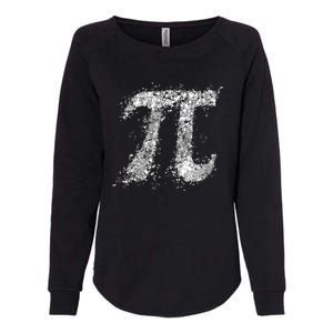 Pi Symbol Action (Drip Art) Painting Splatter Bw Gift Womens California Wash Sweatshirt