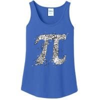 Pi Symbol Action (Drip Art) Painting Splatter Bw Gift Ladies Essential Tank