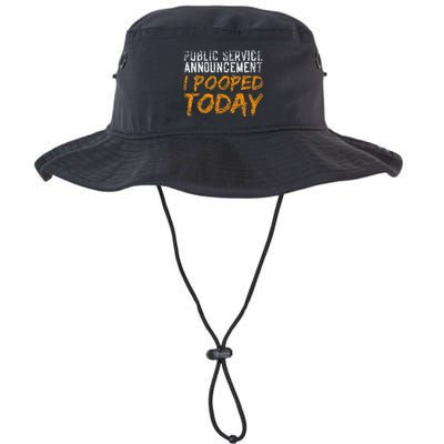 Public Service Announcement I Pooped Today Poop Bucket Hat