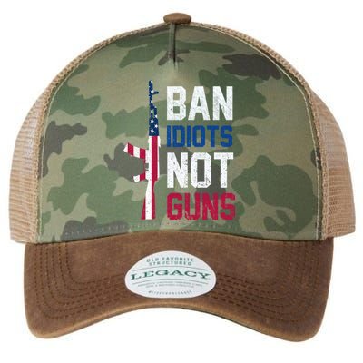 Pro Second Amendment Gun Rights Ban Idiots Not Guns Legacy Tie Dye Trucker Hat